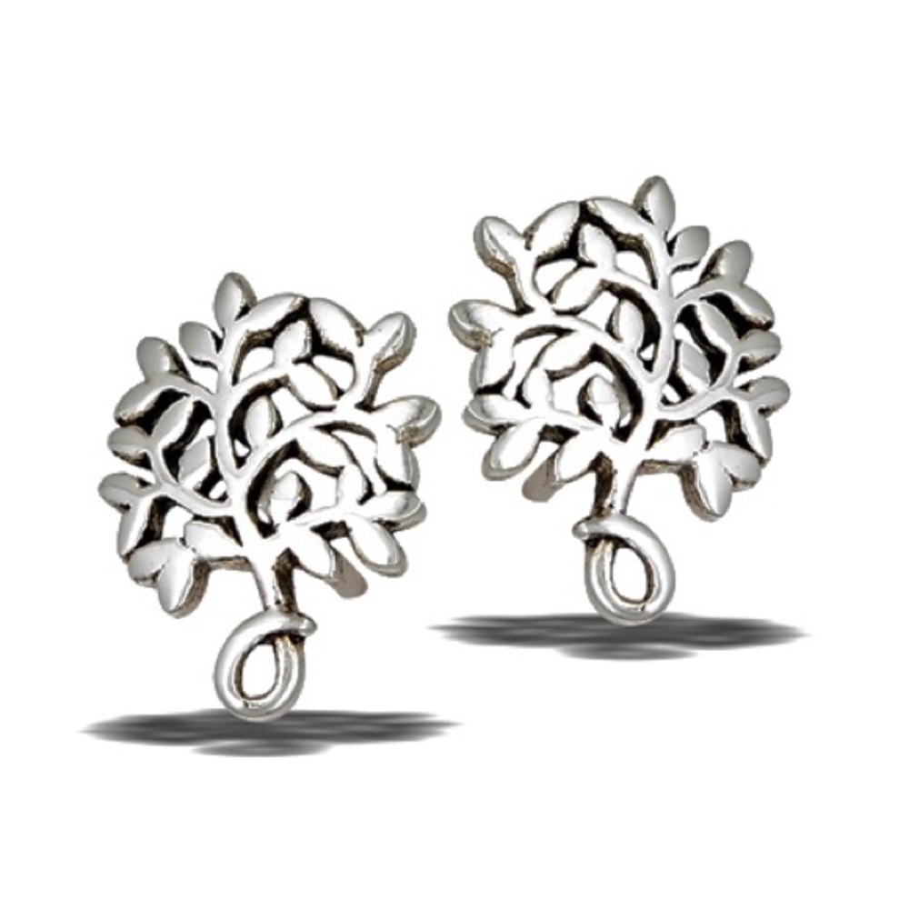 Sterling Silver Tree of Life Post Earrings